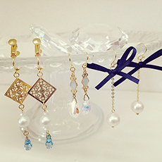 ハンドメイドピアス